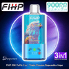 ブルーイーグルのアートワークとミックスベリーラベル; のクリアボディ、ブルーベース、3in1 フレーバーを備えた FIHP 使い捨てベイプ。.