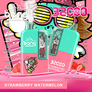 Two turquoise-and-pink disposable vape devices branded 