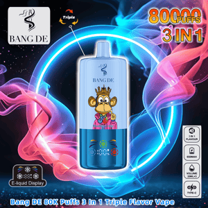 Bang DE 80000 | 80K Puffar | 3 In 1 Triple Flavour Disponibel Vape | 0% 2% 3% 5% Nikotin | 12Smakar Smart 1| fabrikssmart LED Display