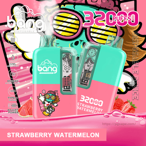 Two turquoise-and-pink disposable vape devices branded 