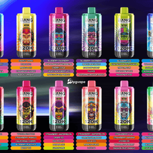 Deux rangées de bouteilles de boisson énergisante Bang Legend 5-en-1 aux couleurs vives, chacune avec une étiquette de saveur multicolore.