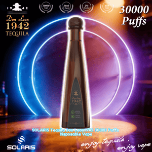 Solaris Tequila Don Leon1942 30000 30K Puffs Vape desechable 2%Nicotina 10Taste Pantalla de batería Vape Factory al por mayor