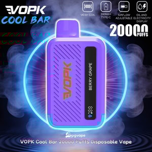 Lila VOPK Cool Bar engångsvape, Berry Grape smak, 20000 puffar.