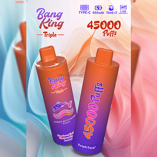Bang King Triple 45000 45K Puffs 3 in 1 Flavors Disposable Vape Rechargeable Vape Factory Direct - Image 11