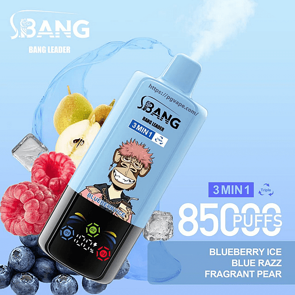 Bang Leader Triple 85000 | 85k Puffs 3 in 1 Flavors Disposable Vape | 0% 2% 3% 5% Nicotine | 15Tastes | LED Display Screen | Vape Factory Direct - Image 12