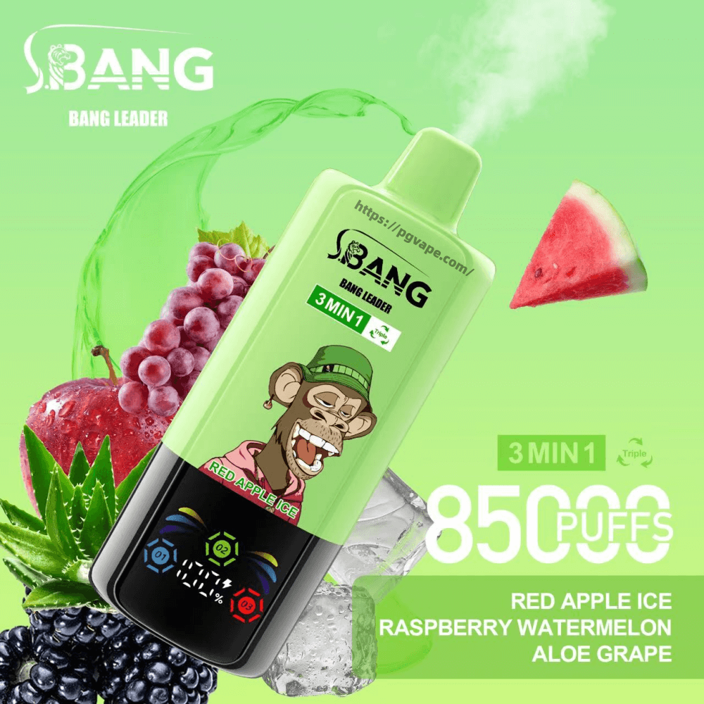 Bang Leader Triple 85000 | 85k Puffs 3 in 1 Flavors Disposable Vape | 0% 2% 3% 5% Nicotine | 15Tastes | LED Display Screen | Vape Factory Direct - Image 16