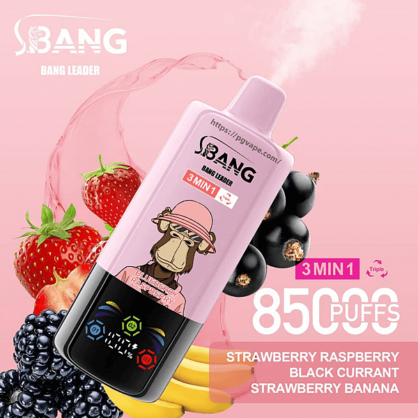 Bang Leader Triple 85000 | 85k Puffs 3 in 1 Flavors Disposable Vape | 0% 2% 3% 5% Nicotine | 15Tastes | LED Display Screen | Vape Factory Direct - Image 18