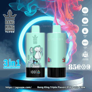 Bang King Triple 85000 | 85K Puffs Disposable Vape – 3 in 1 Flavors | Factory Wholesale